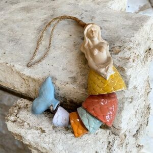 Mermaid Ceramic Wind Chime from Witch’s Estate Sale ⭐️Great Story⭐️